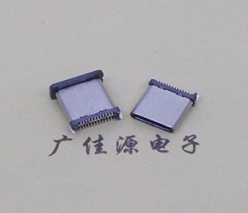 TYPE-C24P短體公頭高度H=8.0mm立式貼闆雙排貼 實現高數據傳輸、快充和音頻等多功能産品
